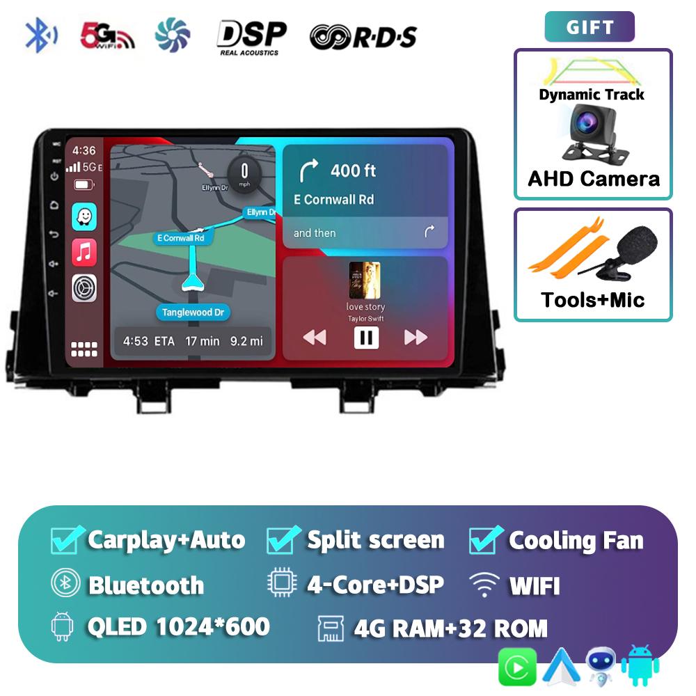 

Android 14 Carplay Auto для KIA PICANTO Morning K 2016 2017 2018 2019 Автомобильный радиоприемник, мультимедийный плеер, стерео, WiFi+4G, камера 360 градусов, DPS