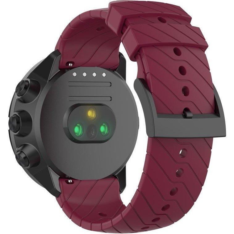 Silicone Strap for Suunto 9 24 - Wine Red