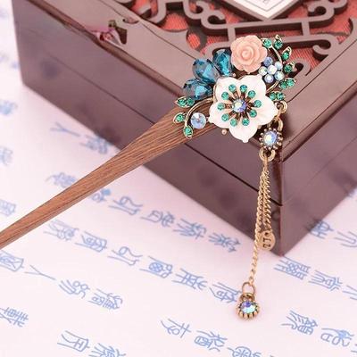 Mode Elegant Muschel Kopfschmuck Ethnischer Stil Hanfu Haarnadel Frisierter Kreis Retro Quaste Zanzi Haaraccessoires Kreative Geschenke