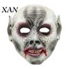 Realistic Vampire Zombie Masque Halloween for Adults, Creepy Blood Scary Soft Foam Full Face Costume, Cosplay Party Stained Fangs