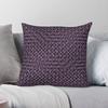Plum Weave Lines Abstract Square Pillowcase Polyester Linen Velvet Creative Zip Decor Room Cushion Cover