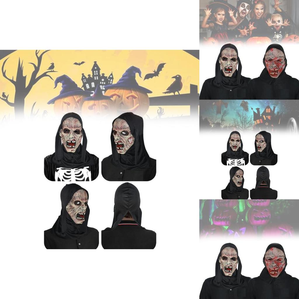 Läskig Störande Gore Mask För Halloween Kostymfest Och Teaterföreställningar