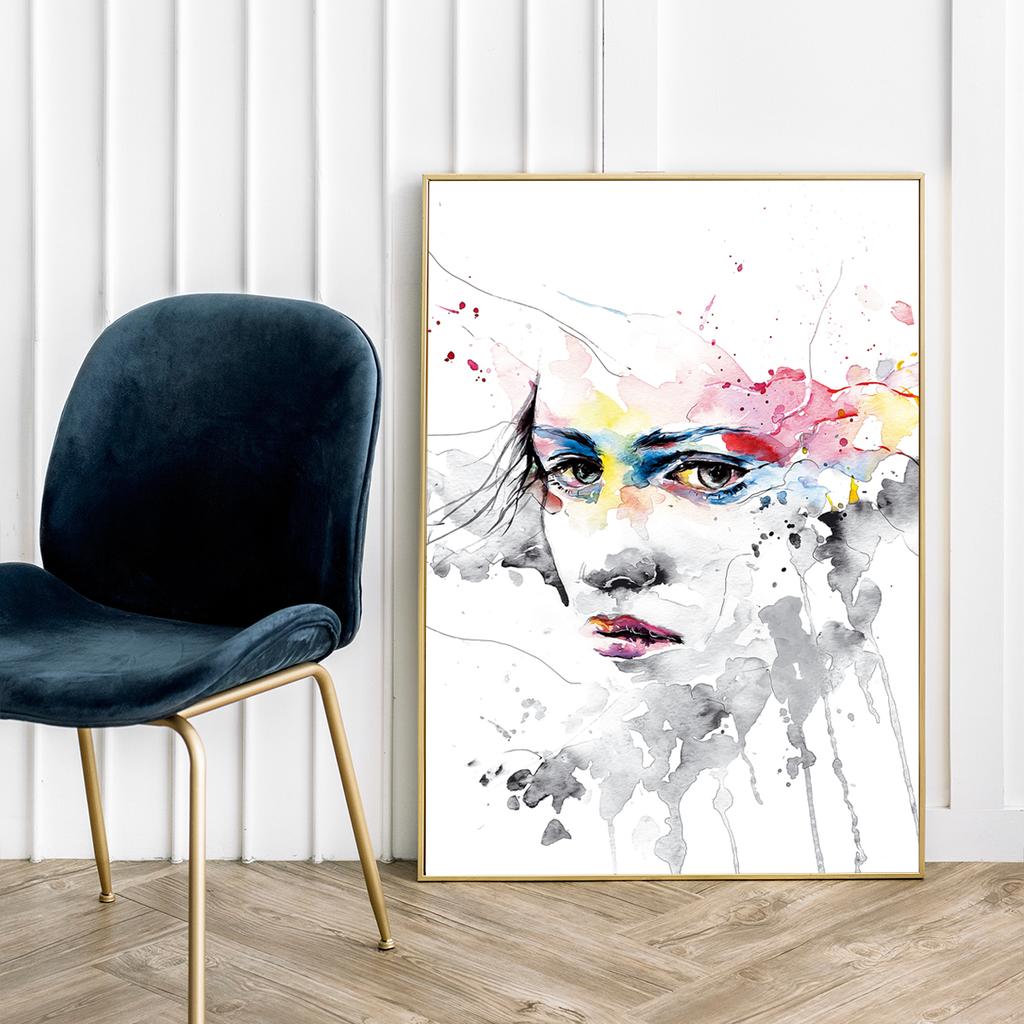 Affiche représentant un portrait de femme