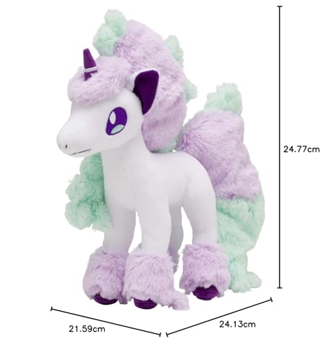 Pokémon Center Original Plush Galarian Ponyta 25 X 28 X 8 Cm (H X W X D)