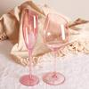 Treue Flamingo rosa Glasbecher für Liebhaber französische Party Kristallweinbecher geneigter Mund Bordeauxbecher Champagnerglas Wasserbecher