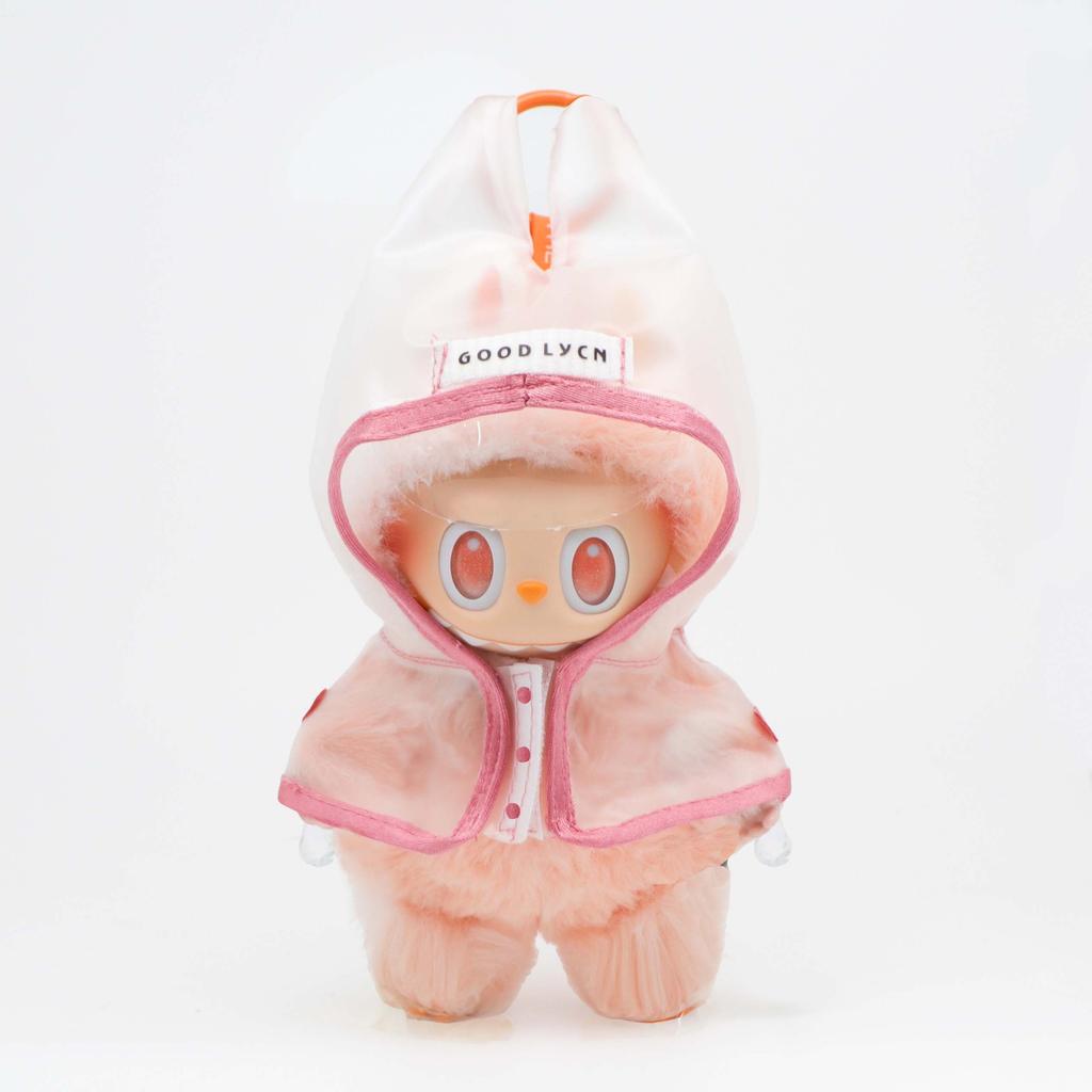 Clothes Only - 15-17cm Lafufu Doll Clothes Dolls Raincoats Waterproof Rain Boots Clothing for Labubu Outfit Match Accessories Toys