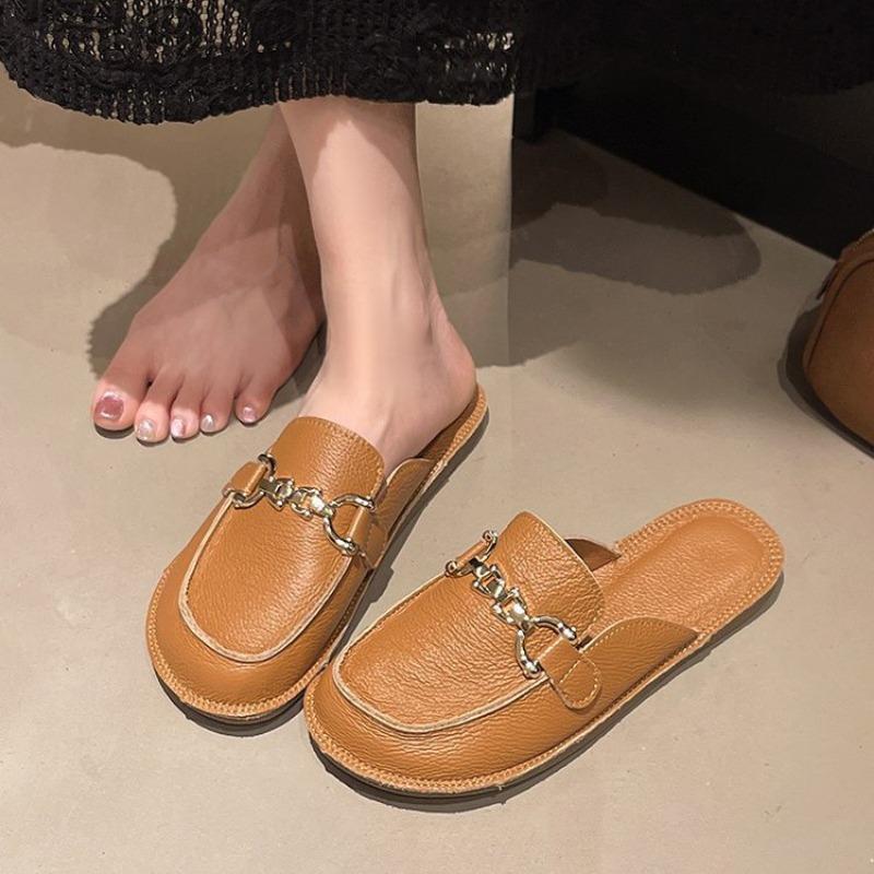 Fashion Fashionable Waterproof Ins Trendy Flats Women's Shoes 2025 Summer New Lazy Woman's Footwear Outer Wear