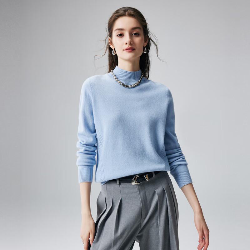 

Paro Women s 2025 A/W Cable Knit Semi-High Collar Cashmere Sweater XL (170/110)