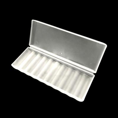 10 Slot Transparent White Plastic Battery Storage Box Hard Container Holder Case