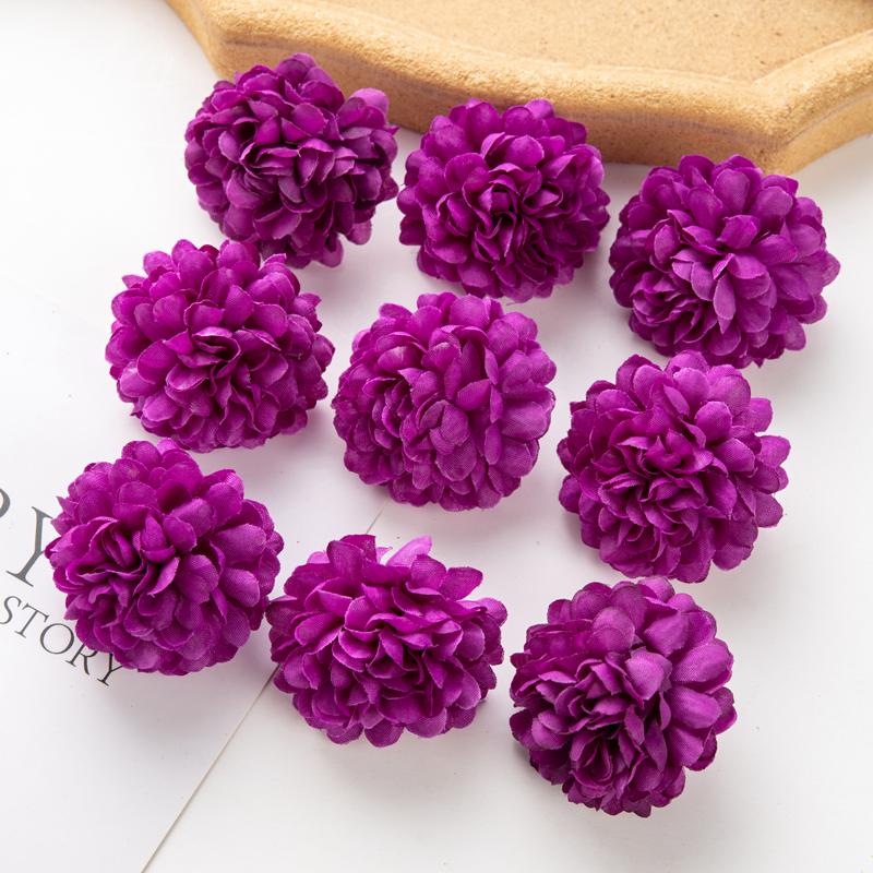 50pcs Artificial Hydrangea Flowers Wall Wedding for Home Decor Christmas Wreaths Scrapbook Photography Props Bridal Accessories