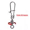 200Pcs Stainless Rolling Swivel Nice Snap Lure Connector Fishing Swivels Snap
