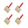 4Pieces Stain Applicators Set with Natural Bristles Ideal for Deck Terrace and Furniture Coating Projects Supplies
