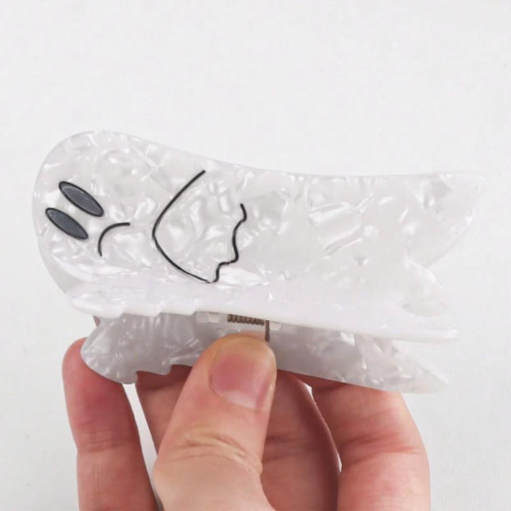 Ghost Halloween Shark Clip Funny Acetic Acid Hair Claw Personalized Pumpkin Shark Clip Party