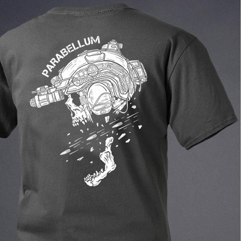 Parabellum The Fired Bullet Fashion  T-Shirts Streetwear 100% Cotton Loose Tops Breathable Tee Military Enthusiast