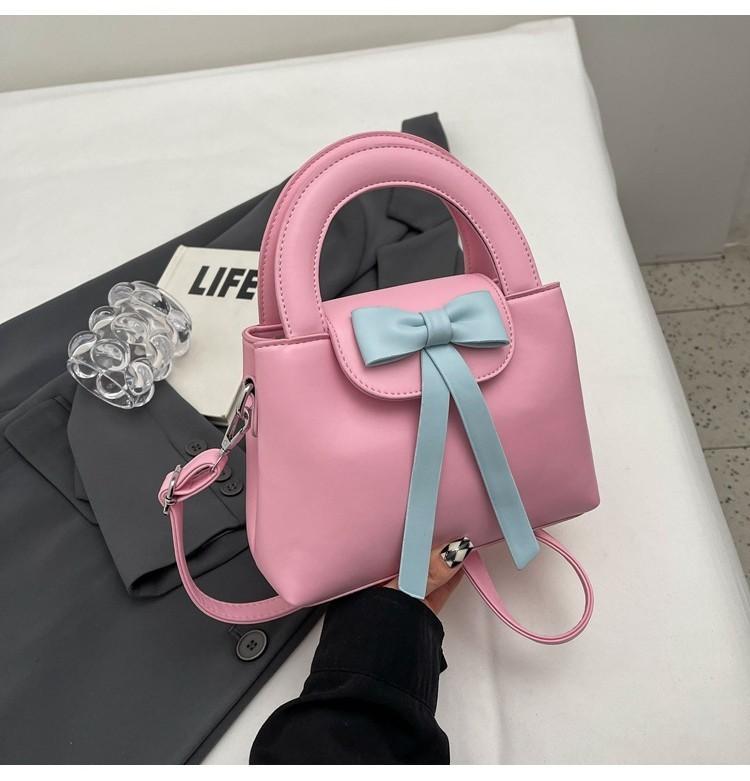 Stylish Butterfly Bow Handbag Autumn Winter Women 2023 New Trend Bucket Bag