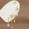 5pcs Sets Vintage Star Moon Zircon Earrings For Women Girls Luxury Delicate Small Long Tassel Stud Earrings Fashion Jewelry