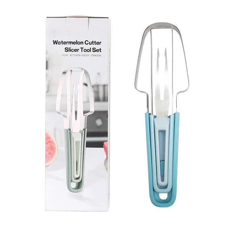 Stainless Steel 3-in-1 Multi-Functional Watermelon Slicer & Divider