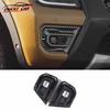 Exterior Fog Light Lamp Strip Trim 2* ABS Carbon Fiber For Ford Ranger -2024