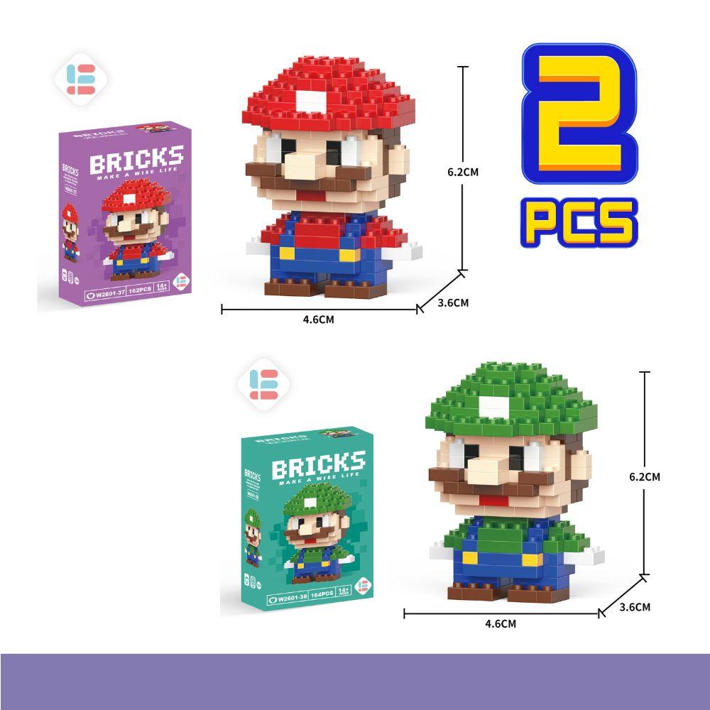 Anime Princess Building Blocks Stitch Mickey Mouse Mini Action Toy Figures Blocks Toys Bricks Assemble Toys Kids Gifts