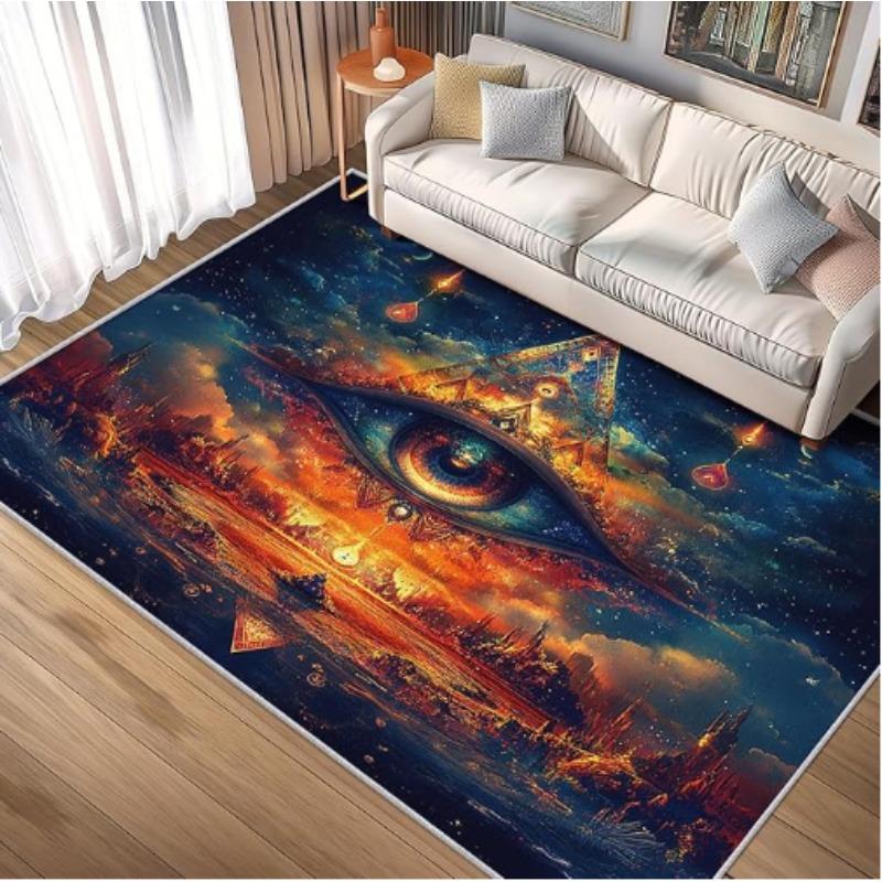 Natural Wood Grain Pattern Carpet Warm Brown Beige Color Tree Rings Design Cozy Home Decor Rug for Living Room Floor