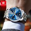 Hot Sale OLEVS 9998 New Quartz Watch for Men Steel Rhombus Design Fashion Business Wristwatch Men's Waterproof Watches 2025