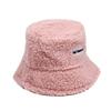 Portable Thick Warm Bucket Hat Lamb Cotton Adjustable Fisherman Cap Warm Beanies Panama Hat Girls Boys
