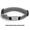 Custom Engraved Dog Collar Personalized Name ID Tag Adjustable Anti-lost Soft Padded Nylon Collar for Active Dogs Pet Necklace