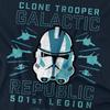 STAR WARS Unisex Adult 501st Clone Trooper T-Shirt