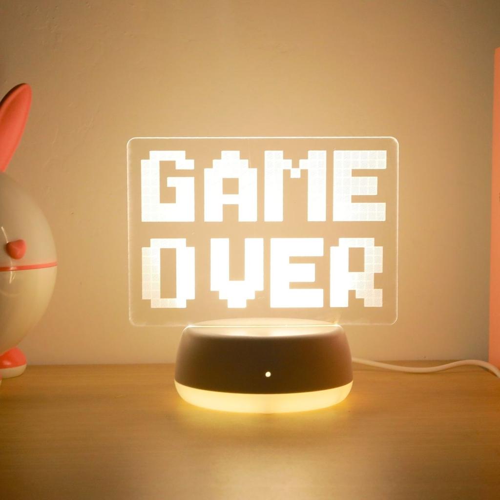 USB 3D LED night light game end marker light RGB game room decoration bedroom desk lamp personalized gift