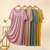 Modal Casual Loose Dress Plus Size Summer Women's Homewear Sleepdress Lightweight Nightgown Comfort Loungewear