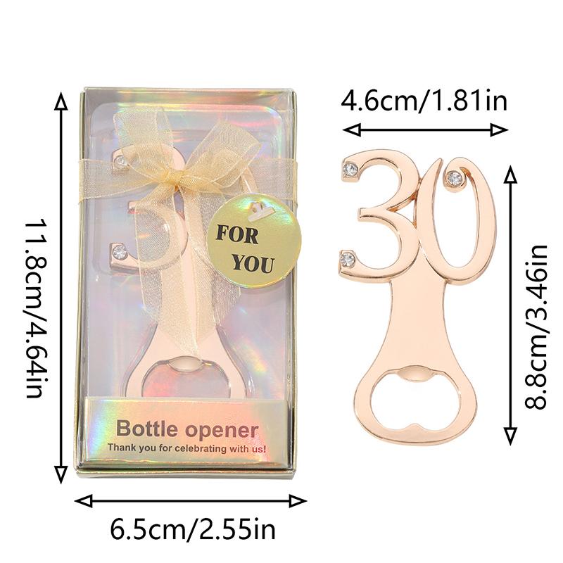 Customizable Shape Bottle Opener 16/18/20/21/30/40/50/60 for Birthday Party Return Gifts Wedding Souvenirs Beer Opener
