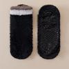 Women's Thick Warm Non- Sleep Socks for Indoor Home, Color Block, Non-Shedding