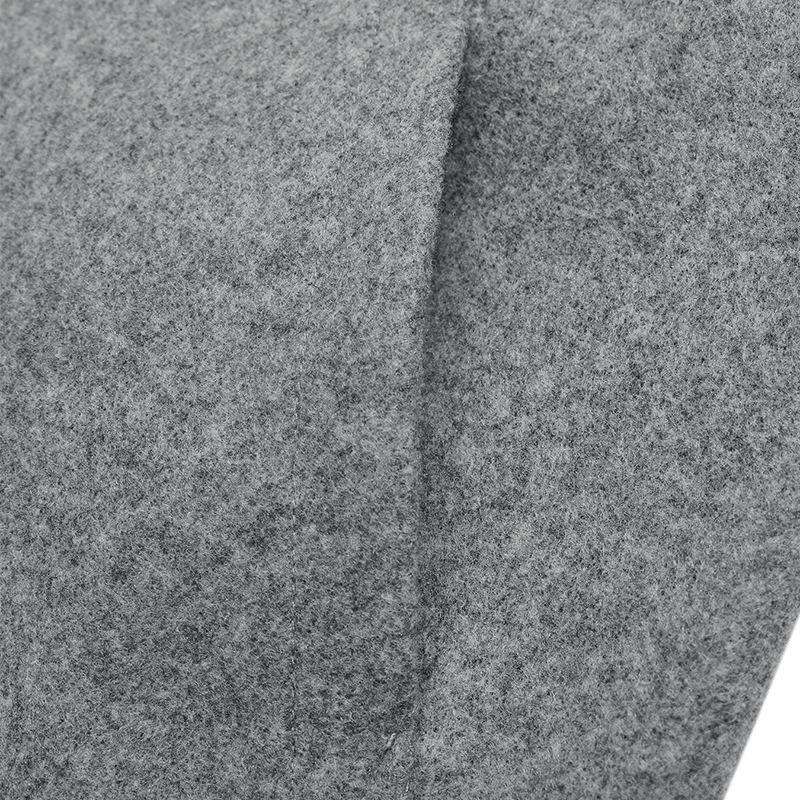 Damen S Stehkragen Mittellang Locker Langarm Jacke Mantel