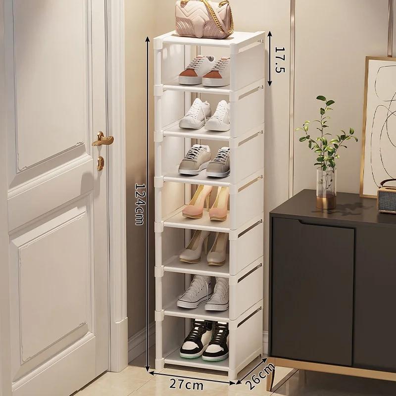 Adjustable Shoe Rack Storage Organizer Shoe Hanger Shoe Cabinets Space Saving Sneakers Organizer for Wall Corner Shoes Shelf