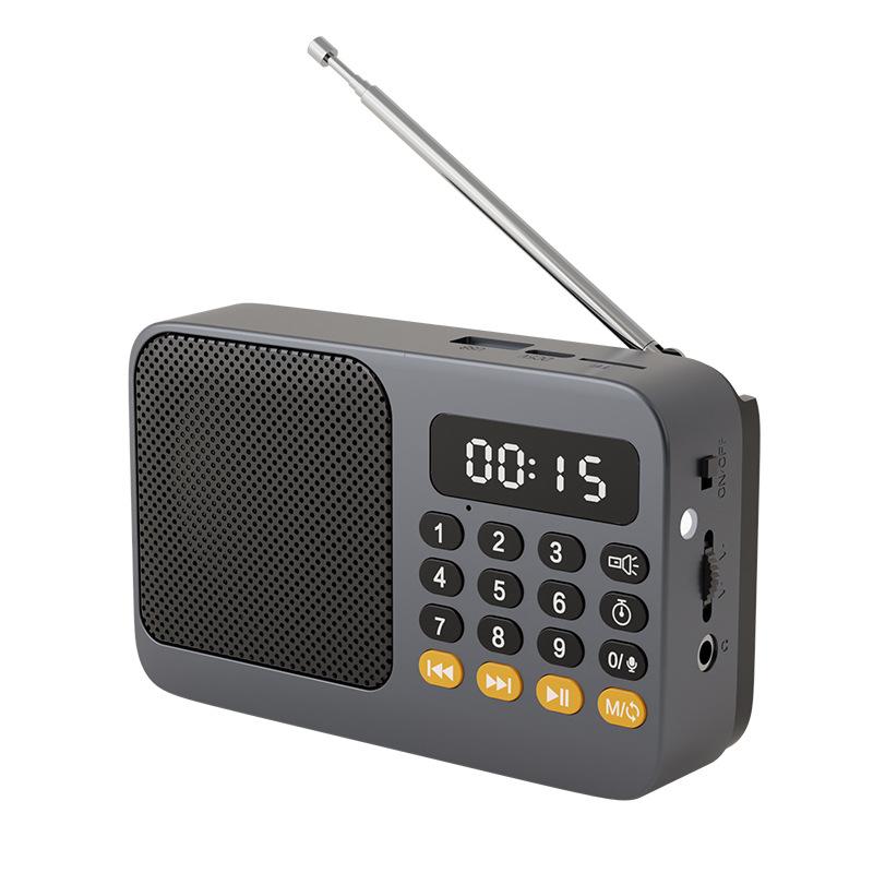 Lecteur Mp3 Numérique Usb Rechargeable Portable Radio Lecteur de Musique Haut-parleur Appareils Fournitures Avec Écran Led Radio