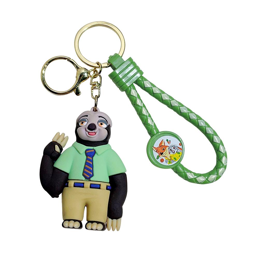 Zootopia Keychain Set Judy& Nick Wilde PVC Figure Keychain, Movie Character Key Ring, Animal Cartoon Bag Charm Gift