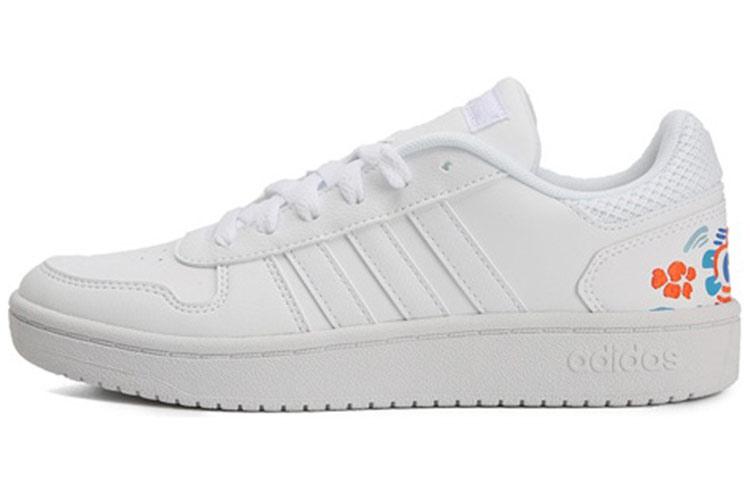 Adidas Hoops 2.0 Embroidered  White  Women s EE5823 36