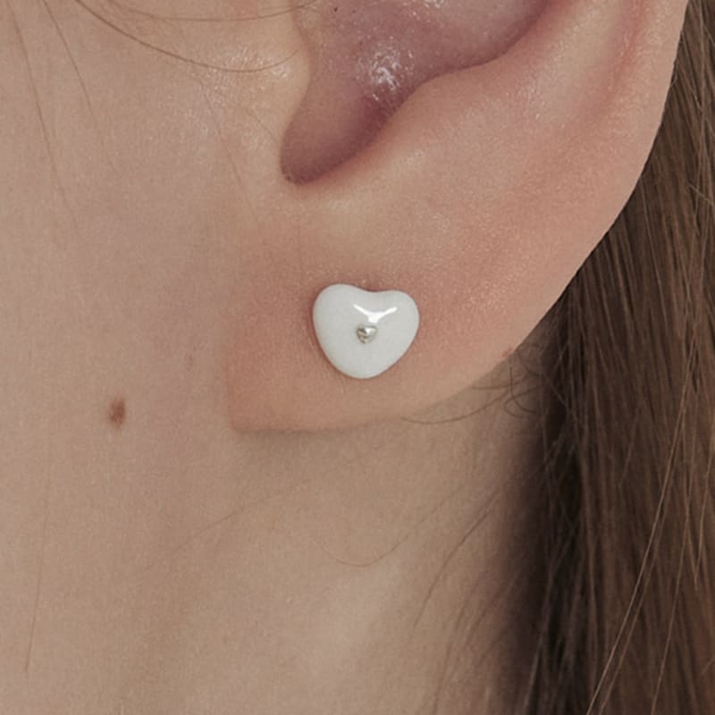 MARQUEMENT coco heart earrings