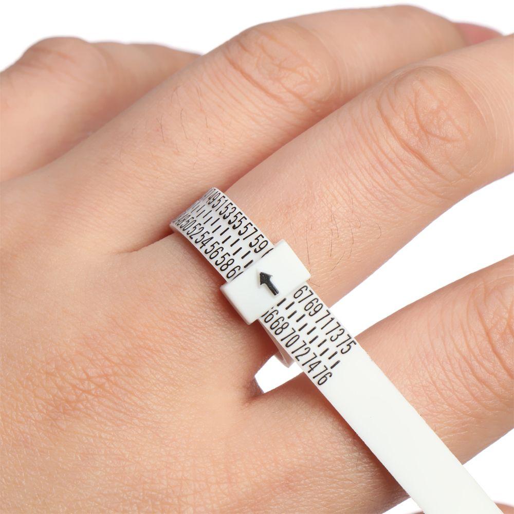 High Quality White/Black Sizes A-Z UK/US/EU/JP Finger Gauge Wedding Ring Band Ring Sizer Measure Genuine Tester