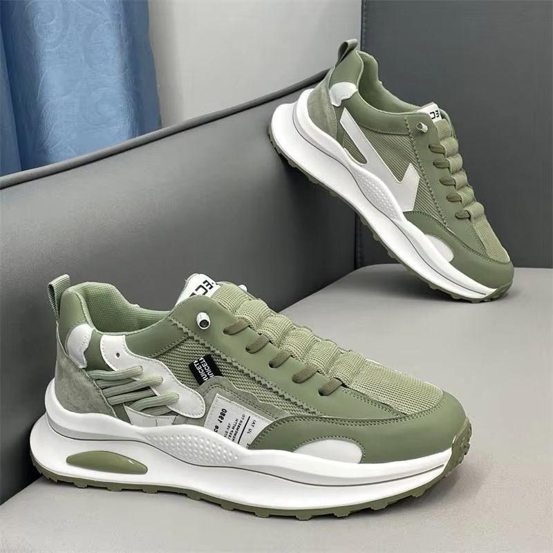 

Чоловічі кросівки Літні сітчасті мокасини Шкіряні спортивні повсякденні кросівки Four Seasons Зручне чоловіче взуття Forrest Gump 39 сірий колір