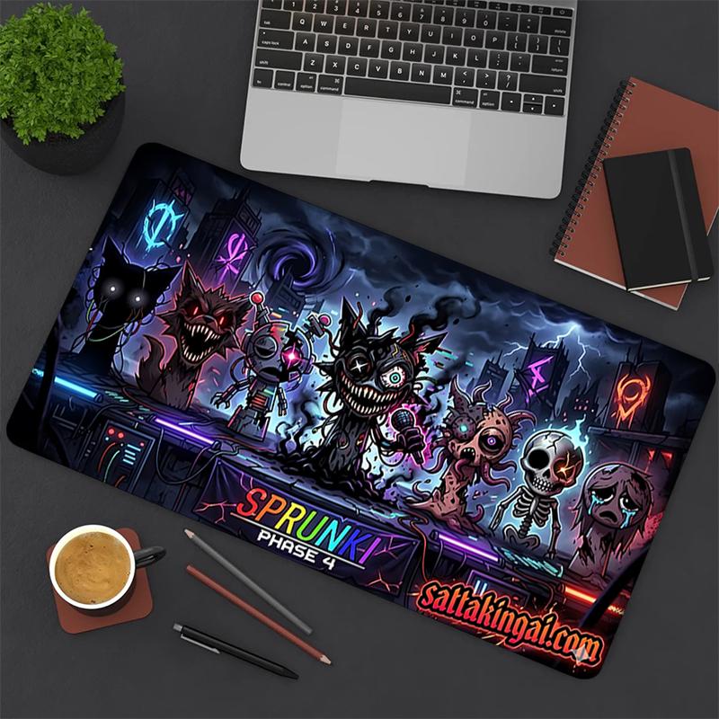 1Pc Dark Fantasy Creatures Gaming Mouse Pad Keyboard Desk Mat Non-slip Rubber Lock Edge Waterproof Computer Mousepad for Office Home Decor Y190