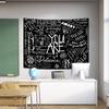 You Are Loved Smart Cute Blackboard Wall Tapestry Positive Affirmation Doodle Quote Heart Star Bedroom Living Room Dorm