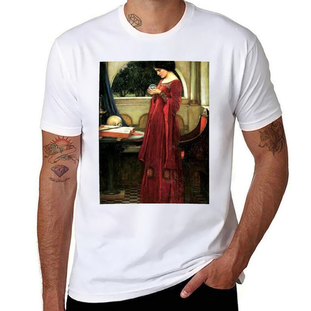 The Crystal Ball John William Waterhouse Tshirt Novelty Graphic Tee Shirt