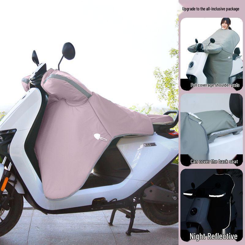 

Electric Scooter Fleece-Lined Windshield Cover, Thick, Waterproof & Windproof, Universal for All Seasons.