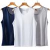 Men's Ice Silk Mesh Tank Tops Gym Stringer Transparent Bodybuilding Sleeveless Shirt Fitness Vest Male Mesh Muscle Singlets