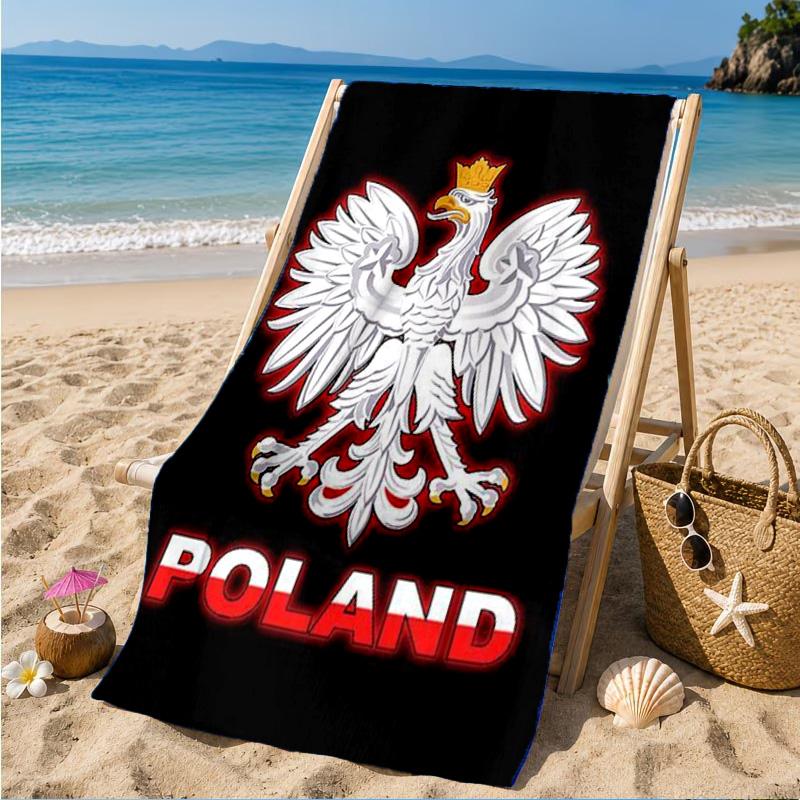 Eagle Of Poland: Symbolic Strength Beach Towel, Quick-drying, Easy To Care For, Suitable for Both Fitness and Beach Vacations,Sports Essential
