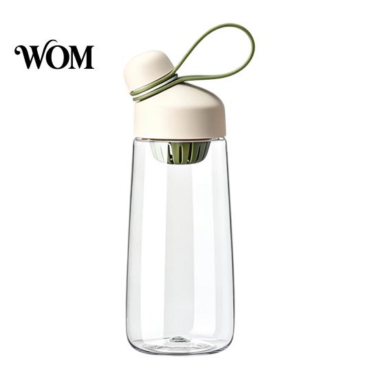 Wide Mouth Hydration Flask Tritan Plastic Water Bottle, with Leak Proof Lid, 600ml Capacity, Fast Commuter Bottle Drinking Spout Sports for