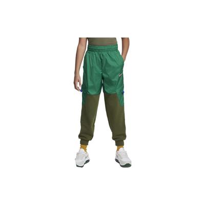 Color Block Logo Print Knit Sports Pants Kids Bottoms Original-Green DQ8741-365