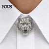 Lapel Badge Brooch Pin, Versatile Animal-Shaped with Electroplated Surface, Lion Metal Design Pin for Business Daily