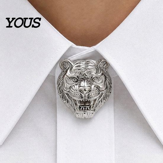 Lapel Badge Brooch Pin, Versatile Animal-Shaped with Electroplated Surface, Lion Metal Design Pin for Business Daily